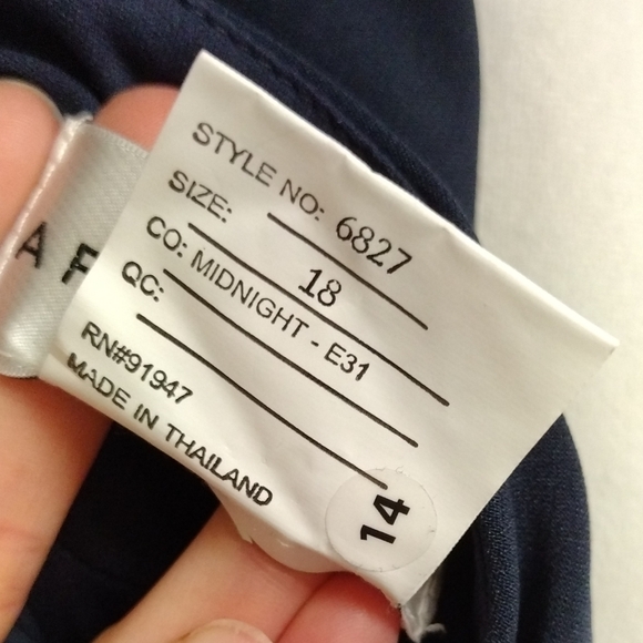 Size 18 After Six Navy Dress - Picture 7 of 7